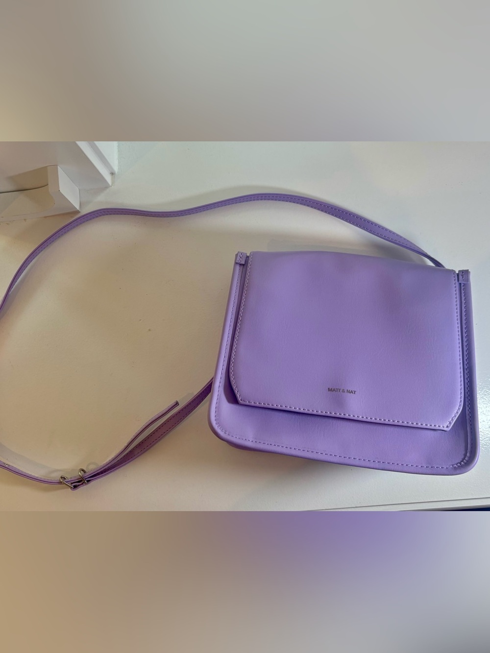 Matt & Nat Lilac Vegan Leather Crossbody Bag